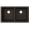 Elkay ELGU3322MC0 Quartz Classic Equal Lavello Sottopiano a doppia vasca, Moka