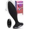 MySecretCase Plug Anale-Dilatatore Donna- Plug Anale Vibratoreper Donna Professionale Telecomando, Stimolatore Anal con Comando a Distanza morbido, Vibratori Sessuali Prostata per Lui e Lei (Nero)