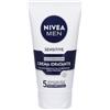 Nivea (Beiersdorf SpA) Nivea Men Sensitive Crema Idratante 75 ml, viso uomo lenitiva per pelli sensibili e delicate ml