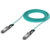 Ubiquiti Cavo a fibre ottiche Ubiquiti UACC-AOC-QSFP28-30M cavo InfiniBand e in fibra ottica Colore acqua (Long-range QSFP28 direct - attach cable with 100 Gbps max data rate. Warranty: 24M) [UACC-AOC-QSFP28-30M]
