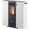 Canadian Stove Stufa a pellet slim canalizzata canadian stove slim 10c bianco 9,0 kw