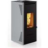 Invicta Stufa a pellet canalizzata invicta talo grigio 10,4 kw