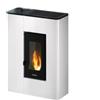 FreePoint Stufa a pellet slim ermetica freepoint atrium bianco 5,2 kw