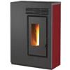 Caris Stufa a pellet slim ventilata caris fiore bordeaux 5,0 kw