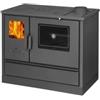 Cucina a legna con forno 7,7 kw nero