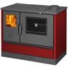 Cucina a legna con forno 7,7 kw bordeaux