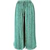 GURU SHOP Guru-Shop, Pantaloni Palazzo, Gonna Boho Lunga, Pantaloni Orientali, Pantaloni Estivi, Aqua, Sintetico, Dimensione Indumenti:38, Pantaloni Lunghi