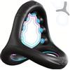 LICSC 1-Pack 3-in-1 Super Soft Triangle Silicone Ring con perle da massaggio