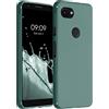 kwmobile Custodia Compatibile con Google Pixel 3a Cover - Back Case per Smartphone in Silicone TPU - Protezione Gommata - verde blu