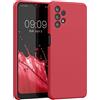 kwmobile Cover per Samsung Galaxy A32 5G Custodia - Back Case per Smartphone in Silicone TPU - Protezione Gommata - rosso classico