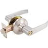 TopHomer Maniglia per porta, in acciaio inox, con 3 chiavi, per casa, ufficio, camera da letto, bagno (argento)
