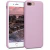 kwmobile Cover per Apple iPhone 7 Plus/iPhone 8 Plus Custodia - Back Case per Smartphone in Silicone TPU - Protezione Gommata - malva pastello
