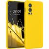 kwmobile Cover per OnePlus Nord 2 5G Custodia - Back Case per Smartphone in Silicone TPU - Protezione Gommata - giallo radiante