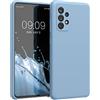 kwmobile Cover per Samsung Galaxy A52 / A52 5G / A52s 5G Custodia - Back Case per Smartphone in Silicone TPU - Protezione Gommata - grigio azzuro
