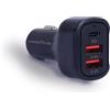 Goodyear Caricatore 2 USB e 1 USB-C, 3 Porte Per Presa Accendisigari, Auto, Carica Rapida, per iPhone 16/15/14/13/12/11 X,Samsung Galaxy S24/S23/S22/A54,Xiaomi,Huawei