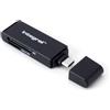 Integral Adattatore per lettore di schede di memoria Micro SD e SD USB C 3.0 a doppio slot - trasferimento file super veloce e compatibile con interfaccia UHS-I ad alta velocità: SDHC, SDXC, microSDHC