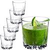 KADAX Bicchieri da Whisky in Vetro, Bicchieri Trasparenti con Profilo Basso Ideali per Negroni, Acqua Tonica e Succhi, Tumbler Moderni (Set di 6, 300 ml)