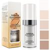Bibonse TLM Fondotinta cambia colore, 30ml Fondotinta liquido bianco cambia colore impeccabile per pelli mature, foundation color changing idratante impermeabile correttore per trucco copertura totale SPF15
