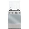 Delonghi DL664EX Cucina Gas 4 Fornelli con forno Elettrico da 60 cm Acciaio inox