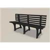 Pas Panchina da Giardino in Plastica 148x53x75h cm colore Antracite - Isotta