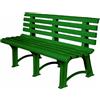 DecHome Panchina da Giardino in Plastica 149x51x73 h cm colore Verde - ATENA VERDE