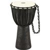 Meinl Percussion HDJ3-M, Djembe in legno, Serie Headliner/Black River, Tiraggio a Corde, Diametro 10, 25.4 cm, Misura M, Nero