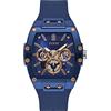 GUESS Orologio Analogico al Quarzo Uomo con Cinturino in Silicone GW0203G7