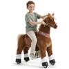 PonyCycle Modello U Cavallino Cavalcabile Bambini Cavallo Giocattolo Grande Animali Cavalcabili Grande con Ruote (con Freno/con Suono/ 108cm Altezza/Taglia 5 per età 7+) Cavallo Marrone Ux524