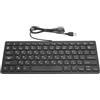 Dioche Tastiera Giapponese Wireless Tastiera Giapponese per Laptop Adesivi ABS Plastica Cablata Mini Tastiera Giapponese Interfaccia USB Desktop Muto Ultra Sottile 78 Tasti C per
