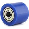 Qiilu tenditore Cursore puleggia catena, 8mm Catena di trasmissione Puleggia Rullo Slider Tenditore Ruota Guida Per Street Bike Moto ATV(blu)