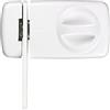 Abus 532764 7030 W - Serratura supplementare per porta con gancio di sicurezza, colore: Bianco