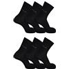 Fila 6 Pacco Unisex Calzini, Sport Calze Donna o Uomo con Suola (6 Paia) - nero (200), 43-46 - 6 Paia