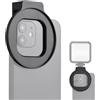 Andoer Supporto per filtro del telefono, 67 mm, clip filettata, in metallo con supporto per scarpe fredde per Phone 15/14/13/12