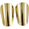 Baoblaze 2 Pezzi Mini Soccer Skin Shin Guards Protector per Bambini Allenamento di Calcio di Protezione Leggera per Adulti, Gold S 10cmx6cm