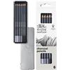 Winsor & Newton Matite Studio Collection - Scatola In Metallo 6 Matite Carboncino