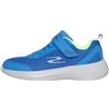 Skechers Scarpa da Ragazzo Selectors Reset Achieved, Nero Tessile Nero Sintetico Blu Trim, 1 UK Child