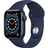 Apple Watch Series 6 Alluminio 40 mm (2020) | GPS + Cellular | blu | Cinturino Sport Deep Navy