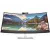 Hp monitor curvo 34 led ips 21:9 wqhd 5ms 400 cdm, e27m g4, altezza, webcam, usb-c hub, dp/hdmi, mul