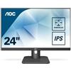 Aoc monitor 23,8 led ips fhd 16:9 250cdm 50hz dp hdmi, multimediale