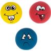 zooplus Basics Gioco per cani Palline Emoji in lattice - set di 3 (Ø 5 cm ciascuna)