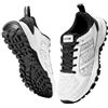 VEVOR Scarpe da Allenamento Trasversale, Scarpa da Ginnastica Larghezza M, Taglia US 8, Scarpe con Punta Larga, Supporto per l'Arco Plantare e Lacci Regolabili, Scarpa Allenamento, Bianco