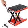 VEVOR Sollevatore per Moto, Altezza di 105-380 mm Cavalletto di Sollevamento per Moto con Ampio Ponte, Martinetto a Forbice per Moto in Acciaio per Impieghi Gravosi con Cricchetto e Manovella per ATV