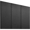 VEVOR Pannello Forato da Muro 609,6x304,8 mm Organizzatore per Garage in Metallo da Parete con 3 Pannelli Forati, Kit per Organizzazione Attrezzi per Ufficio, Studio Artigianale, Cucina, Casa, Nero