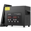 VEVOR Pulitore Digitale Ultrasuoni da 3 L 120 W, con Modalità Delicata Migliorato, Pulitore Ultrasuoni Industriale da 40 kHz con Riscaldatore e Timer per Contenitori, Gioielli 265 x 165 x 240 mm