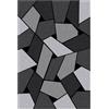 MANI TEXTILE - Tappeto GEOMETRICO Grigio Dimensioni - 80x150