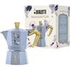 Bialetti Moka Express Bridgerton 3 Tazze, Manico anti scottatura, Non adatta ad induzione, 3 Tazze (130ml), Alluminio