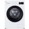 LG F4NA10S8NWK Lavatrice Slim 8 kg a Carica Frontale Serie A1, Classe A, 1400 Giri, Programma Igiene con Vapore, Top Rimovibile, Libera Installazione, Design Minimalista, White