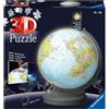 Ravensburger Puzzle 3D Ravensburger 11549 Mappamondo Luce