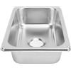 Dpofirs Lavello in Acciaio Inossidabile, Lavello Cucina, Lavello per, Lavello Rettangolare per Lavabo, Scarico Fognario 40 Mm, per Lavello Bar della Cucina per (Disegno