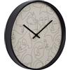 GARPE Orologio Parete 40 Cm Volti Nero